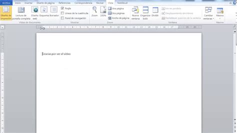 Como Activar La Regla En Word Youtube
