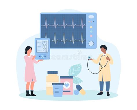 Cardiology Heart Health Checkup By Cardiologists Tiny People Holding