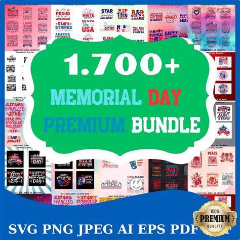 Memorial Day Svg Bundle Memorial Day T Shirt Designs Memorial Day Bundle Memorial Day Svg Files