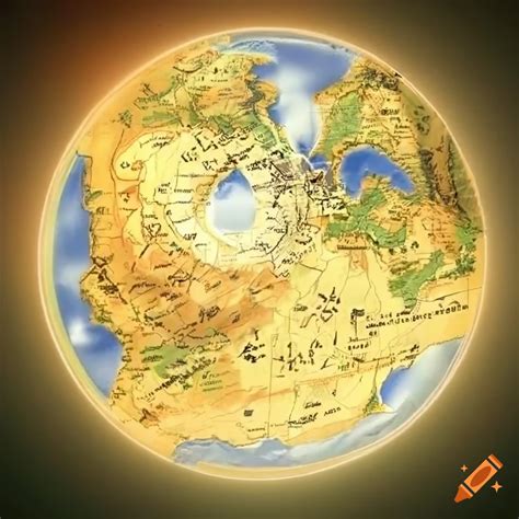 Map of agartha on Craiyon