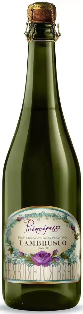 Напиток газ. виноградосод. ПРИНЧИПЕССА ЛАМБРУСКО ДОЛЬЧЕ БЬЯНКО 6-7% БЕЛ ...