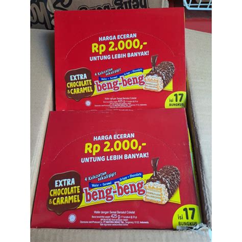 Jual Beng Beng Wafer Chocolate Dan Caramel 1 Box Shopee Indonesia