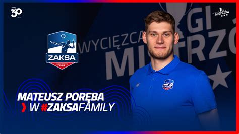 Mateusz Por Ba Nowym Rodkowym Zaksy Zaksa K Dzierzyn Ko Le