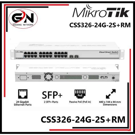 Jual Mikrotik Css G S Rm Port Gigabit Ethernet Sfp