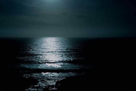 Hd Wallpaper Moon Light Reflection On Body Of Water During Night Time Life Wallpaper Flare