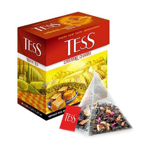 Чай в пакетиках Tess Caramel charm черный чай, яблоко, карамель - «Чай ...