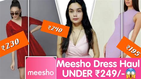 Trendy Meesho Dress Haul 😍 Meesho Dress Haul Under Rs 250 😱 Meesho Haul ️ Meesho