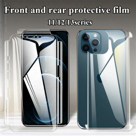 F R Iphone Pro Max Mini Skin Telefon R Ckseite Folie Klar