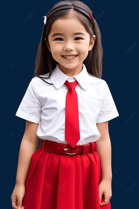 Niña Sonriente Con Uniforme Escolar PNG Niña Sonriente Niña