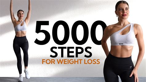 5000 STEPS WORKOUT FOR WEIGHT LOSS Walking Home Workout YouTube