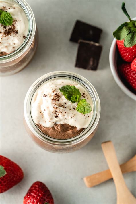 Easy High Protein Chocolate Mousse Healthy Low Sugar Vegan Living In Flux