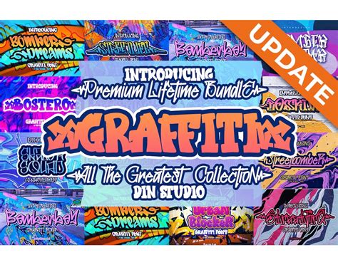 Graffiti Font Bundle Font SVG Cricut Silhouette Design Space instant ...