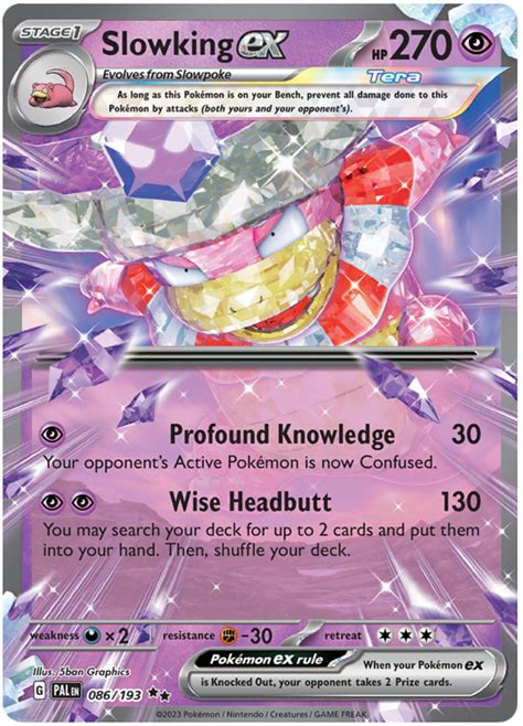 Slowking Ex Paldea Evolved Pokemon Card