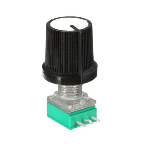 Rk N Type B Rotary Potentiometer With White Cap Knob Unicom Radio