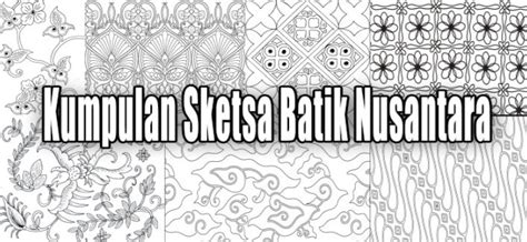 √ Sketsa Gambar Batik Motif Yang Mudah Ditiru Simple Sederhana