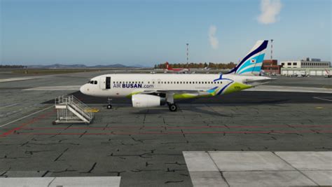 Toliss A319 Air Busan Fictional Livery 8k Toliss A319 X Plane