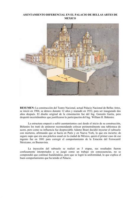 PDF ASENTAMIENTO DIFERENCIAL EN EL PALACIO DE BELLAS ARTES DE MEXICO