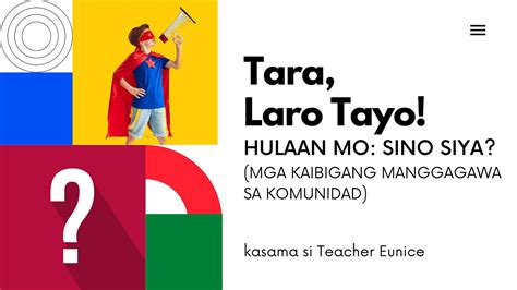 Tara Laro Tayo Mga Kaibigang Manggagawa Sa Komunidad Araling