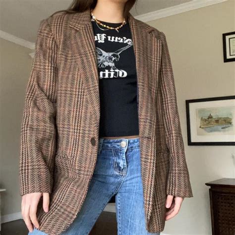 90s Vintage Oversized Blazer This Is So Cute Love Depop