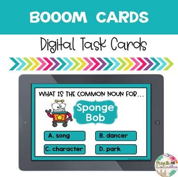 Common Nouns Boom Cards Distance Learning By Pencils And Sandcastles