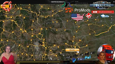 American Truck Simulator 1 39 Promods Map Canada Huge Combination