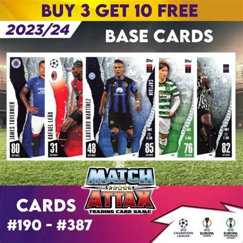 Match Attax Champions League Base Cards