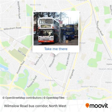 How to get to Wilmslow Road bus corridor in Manchester by bus, light ...