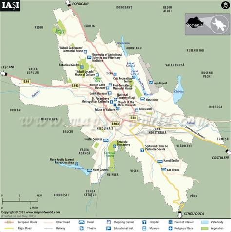 Iasi Map of Romania