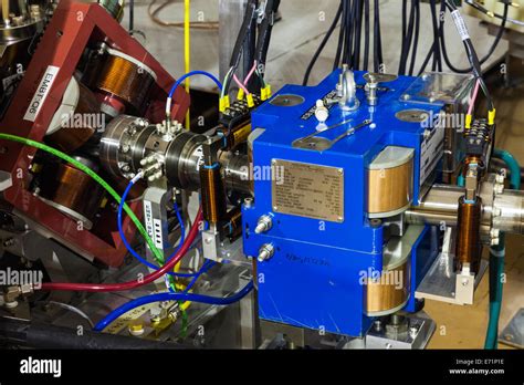 Magnet Elements Being Assembled For A Particle Accelerator At The