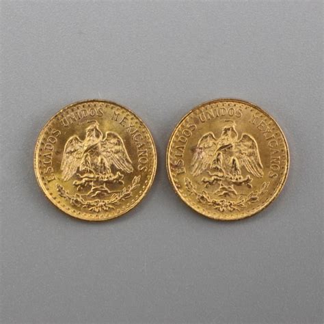 Gold Mexican Pesos Pieces Property Room