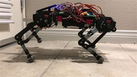 Quadruped Robot Legs Mechanics Updated A Little Bit Youtube