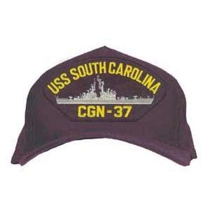 USS South Carolina CGN-37 Cap (Dark Navy) | Flying Tigers Surplus