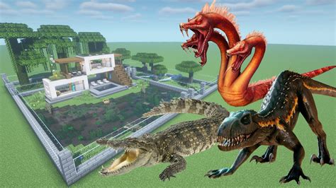 How To Make An Indoraptor Crocodile And Hydra Farm In Minecraft PE