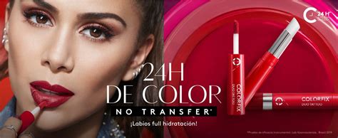 ésika Labial COLORFIX Duo Tattoo Rojo metallic Amazon mx Belleza