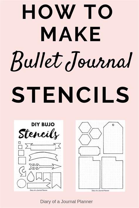 Bullet Journal Stencil DIY Tutorial