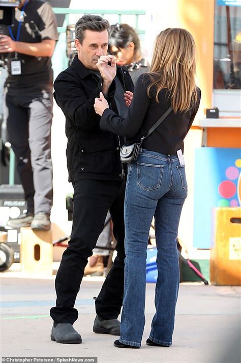 Jennifer Aniston And Jon Hamm Film The Morning Show In Coney Island