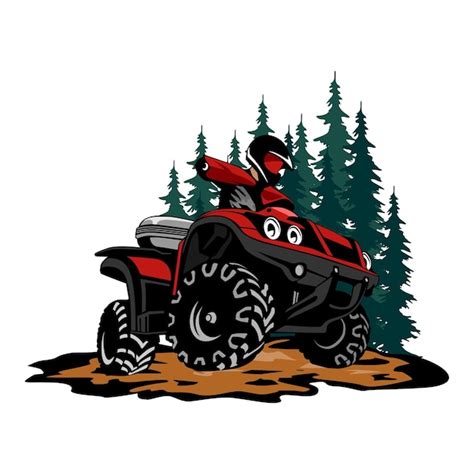 Premium Vector Atv Sports Illustration Design Logo Icon Vector