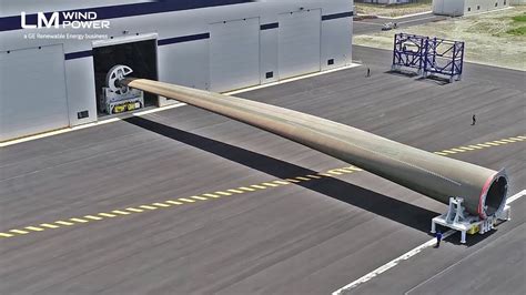 Worlds Longest Wind Turbine Blade Sees First Daylight Youtube