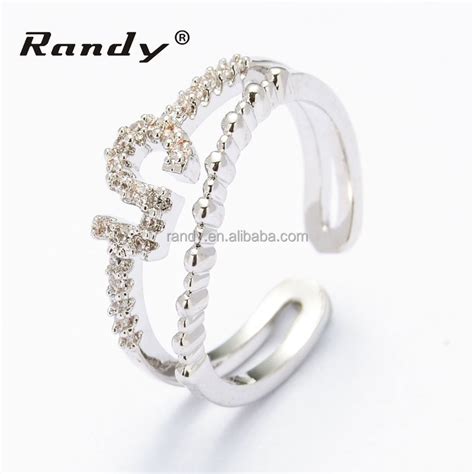 Cheap Custom Jewelry Ringsimple Fashion Adjustable Cz Ring