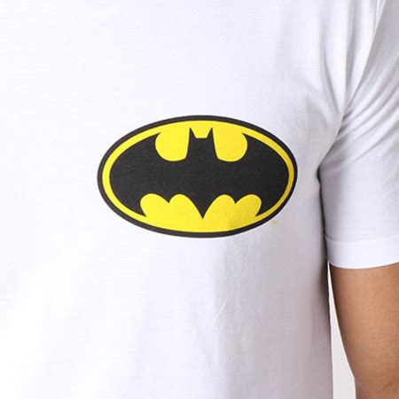 DC Comics Tee Shirt Classic Logo Back Blanc LaBoutiqueOfficielle