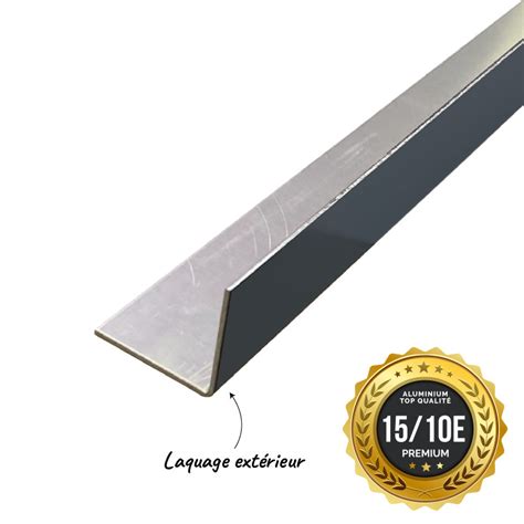 Cornière Alu 3 Mètres En Aluminium Laqué 1510ème 20x20 à 100x100mm