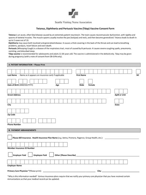 Tdap Consent Form Fill Out Sign Online DocHub