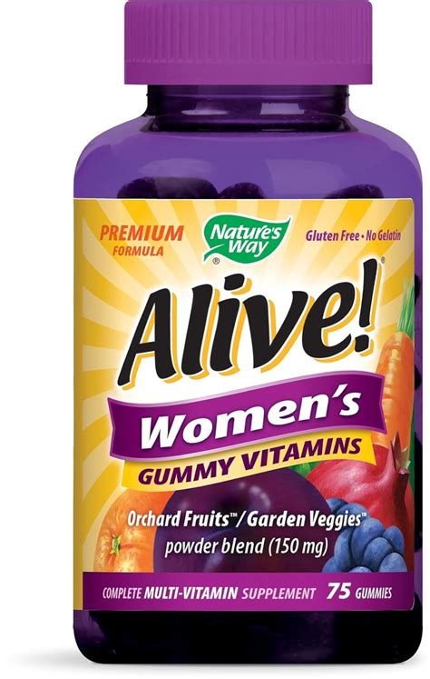 Nature S Way Alive Womens Premium Gummy Multivitamin Fruit And