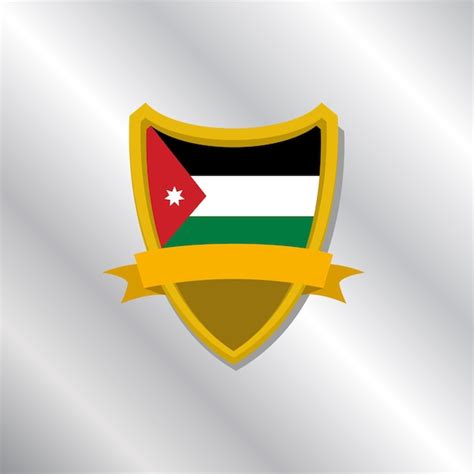 Premium Vector Illustration Of Jordan Flag Template