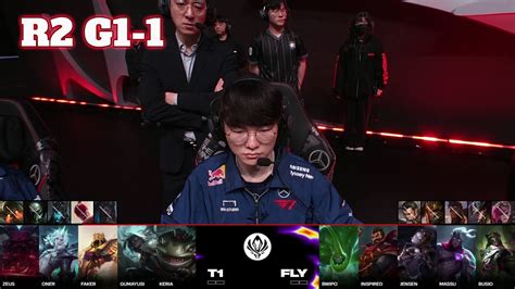 T1 Vs FLY Game 1 Round 2 LoL MSI 2024 Play In Stage T1 Vs