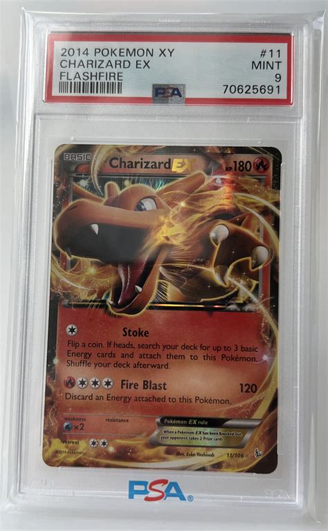 2014 Pokemon Xy Flashfire Charizard Ex 11106 Ultra Rare Holo Psa