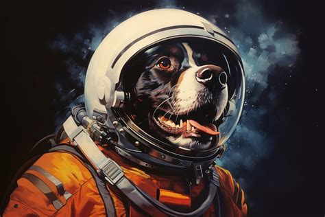 Dog astronaut animal mammal pet. | Free Photo Illustration - rawpixel