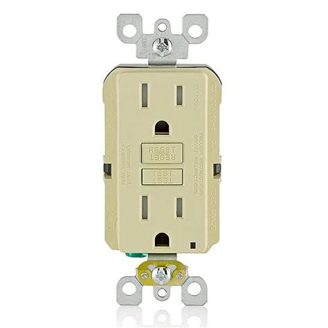 Leviton Gftr1 I Self Test Smartlockpro Slim Gfci Tamper Resistant Receptacle With Led Indicator