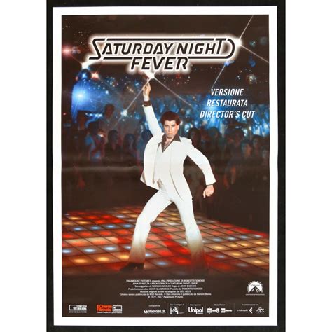 Manifesto La Febbre Del Sabato Sera Saturday Night Fever John Travolta W