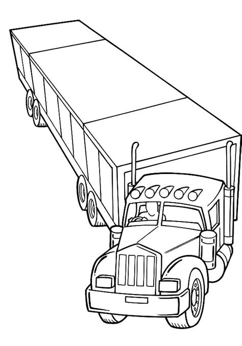 Semi Truck Coloring Pages at GetColorings.com | Free printable ...